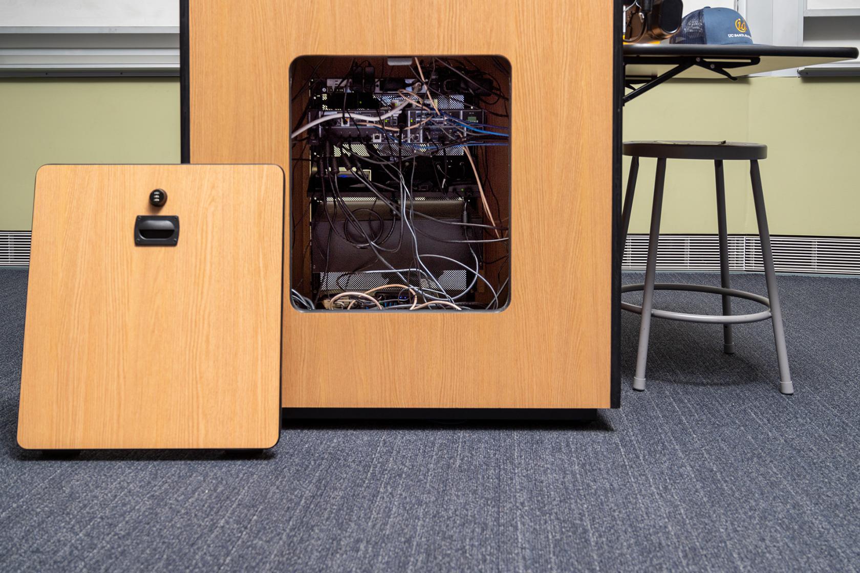 AV Installation Podium Detail