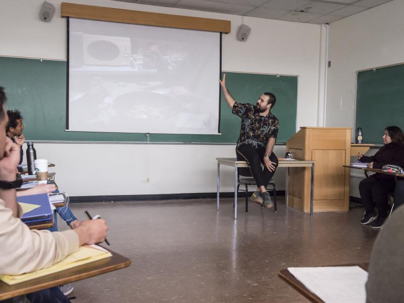 Teaching in UCSB Classroom